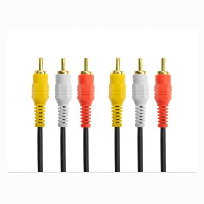 China TV Types High Quanlity 1.5m 3m 3RCA To 3RCA AV Extension High Grade Stereo Audio Video Cable for sale