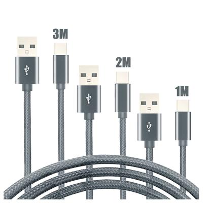 China Good Price With Good Quality Wik-YS 1M, 2M, 3M Extra Long Charger Cable Micro USB Charging Data / Sync Nylon Braided Red Black Gold Silver Pink Gray for sale