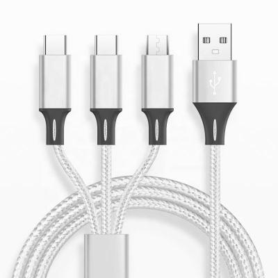 China Charging 3 Phones At The Same Time Charging Funicular Charger Usb 3 WIK-YT 3in1 In 1 Power Bank Phone Cable for sale