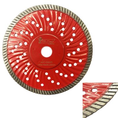 China Marble Hot - Corrugated Pressed Diamond Saw Blade With Blades Protector for sale