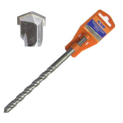 China DRILL BIT plus 4 CUTTERS drilling holes SDS DRILLS through concrete wall for sale