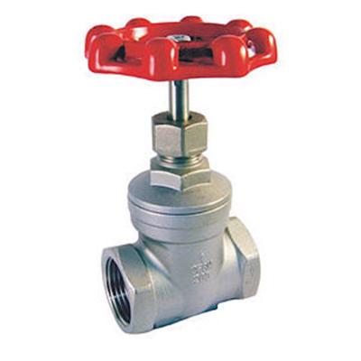 China General DN50 CF8/CF8M Female Seated Type 304/316 BSPT NPT DIN Threaded/Screw Ends SS 3 1/2 Inch Stainless Steel Gate Valve for sale