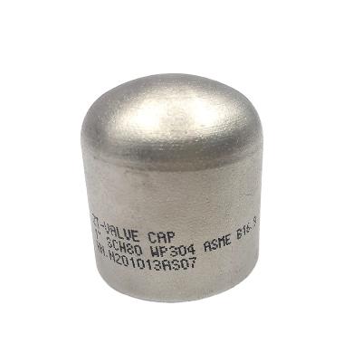 China Building ; industry; Machinery 6 Caps ASME B16.9 Inch Welded 3/4 Stainless Steel Cap Pipe Fittings for sale