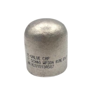 China Building ; industry; 316 Butt Weld Machinery 304 Stainless Steel End Cap 4 Inch Pipe Fittings With Good Quality for sale