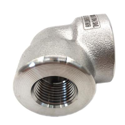 China Building ; industry; High Pressure Machinery ANSI b16.11 Class 3000LB 90 Degree Stainless Steel Wire Elbow Forge Fittings for sale