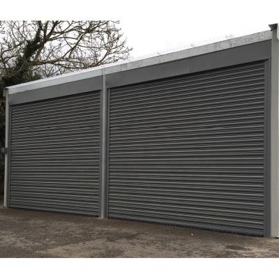 China Durable Cheap Automatic Galvanized Steel Roll Up Gates Motorized Roller Shutter Garage Door for sale