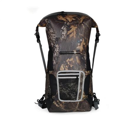 China Fashionable Larger Capacity 50L Backwoods Highland Tactical Camouflage Waterproof Backpack With Rain Cover Hunting Hiking Backpack for sale