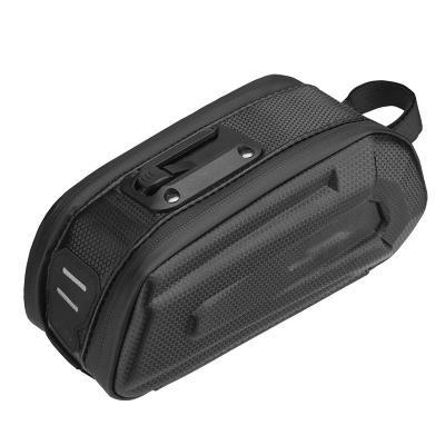 China Fashionable Waterproof Large Capacity Bicycle Saddle Bag Double Zipper Shockproof Seat Post Rear Bike Bag Accessories for sale