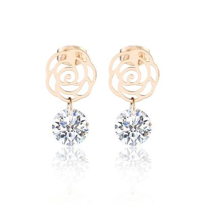 China Wholesale Factory Price Cute Butterfly Earrings Stud Earrings Stainless Steel Stud Earrings For Women 2021 for sale