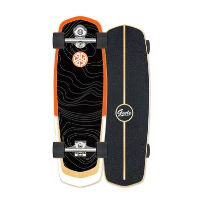 China No Need To Pedal Geele Board Deck White Skateboard Decks Wheel S5 SurfSkate 29.5inch for sale