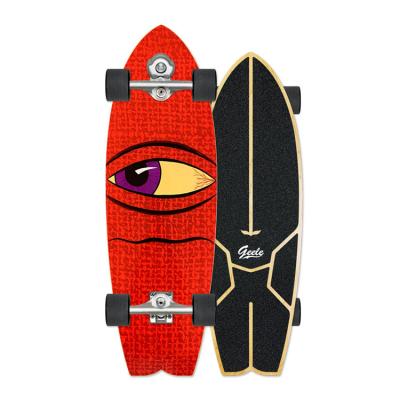 China No Need To Pedal Geele Cruiser Surf Canadian Maple Skateboard S5 Dovetail SurfSkate 31inch for sale