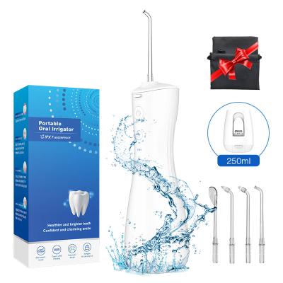 China Hotel 6 Modes And IPX7 Waterproof Tooth Cleaner Wireless Portable Handle Oral Irrigator With 4 Nozzles for sale