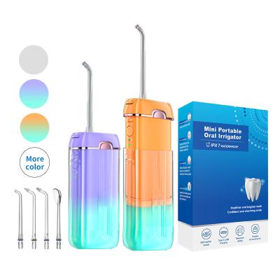 China Hotel Water Pick Ipx7 Travel 300ml Portable Wireless Teeth Spa Dental Irrigator Water Flosser for sale