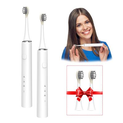 China Factory Wholesale Approved Wireless Smart Timer 800mAh Ultrasonic Rechargeable Electric Toothbrush for sale