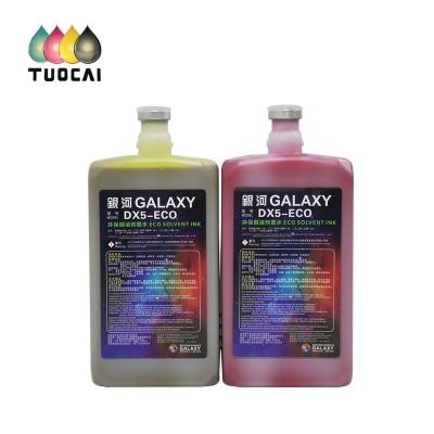 China high original climate-resistant sales no smell 2 years longevity galaxy ud dx5 surface ecosolvent ink for sale