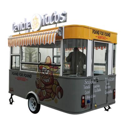 China Mobile Winery AIR Buffet Car Street Food Van BBQ Bar Trailers In Electric China Fast Food Cart en venta