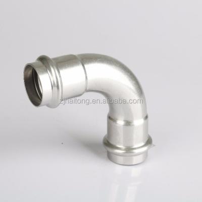 China Industrial Platform Elbow 304 / 316 Stainless Steel Press Fitting for sale