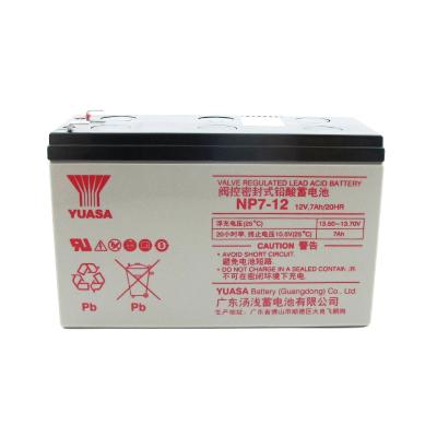 China Contemporary NP7-12V 7AH YUASA Lead Acid Battery UPS Power Battery Maintenance Free Elevator Accessories for sale