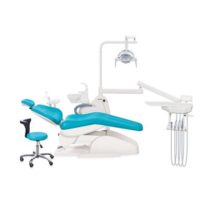 China Dentist Comfortable PU Cushion Dental Chair Thicken Chair Frames Dental Treatment Chair for sale