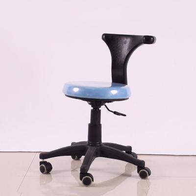 China Plastic With Circular Cushion Dentist Stool Hard Plastic Low Rotating Doctor Chair for sale