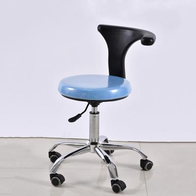 China Large Metal Backrest Rotary Metal Base Dentist Stool Adjustable Lifting Doctor Chair for sale