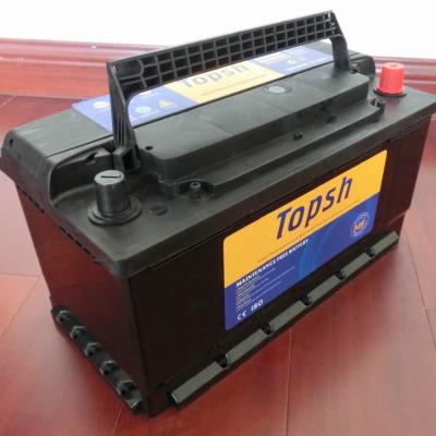 China EUROPEAN CAR BATTERY TURNING DURABLE STRONG HIGH POWER AMP PERFORMANCE DIN100MF 12V100AH ​​COLD CRANK 350*175*190mm for sale