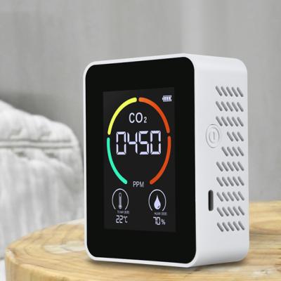 China LED display/LCD Mode Digital Air Detector PM2.5 CO2 Detector Air Quality Monitor Gas Analyzer Carbon Dioxide Detector Air Purifier Dioxide Drop Shipping screen+backlight for sale