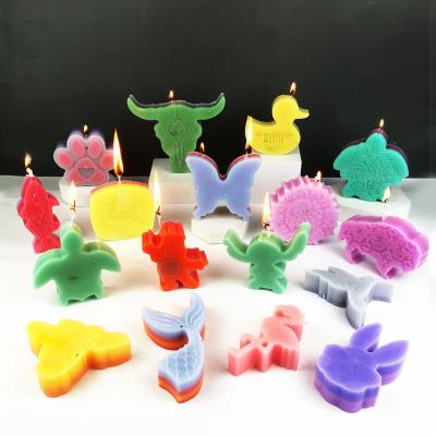 China 1083 Animal Silicone Candle Mold Gypsum Air Viable Mold Fresh Cement Concrete Wax Melt Silicone Mold for sale