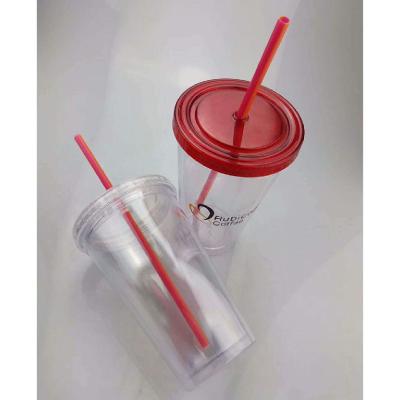 China 6262 Sustainable Iced Water Juice Cup Tumber Cup With Straw for sale