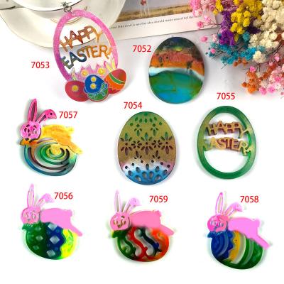 China Viable 7052-7059 Easter Egg Silicone Mold Bunny Epoxy Silicone Mold for sale