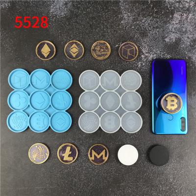 China 5528 Viable Bitcoin Silicone Molds For Epoxy Resin Poker Chip Jetton Stampi In Silicone Molds For Recreation Game for sale