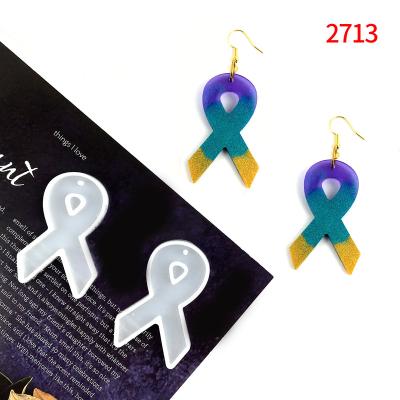 China 2713 Silk Sliver Earrings Logo Earrings Epoxy Resin For Medical Silicone Molds Viable for sale