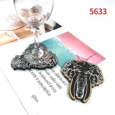 China 5633 Elephant Coaster Viable Large Size Resin For Silicone Molds for sale