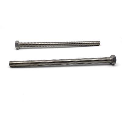 China Electronic Computers Wholesale Nuts -and- Bolts DIN 933 Steel Hex Head Bolts Galvanized Fullthread M6 Hex Bolt for sale