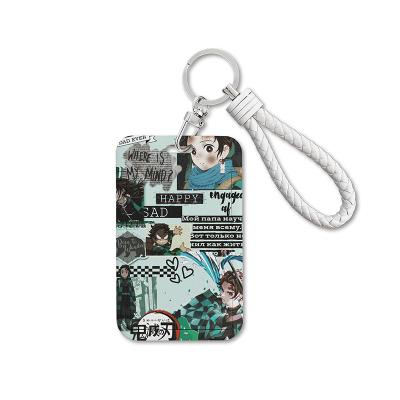 China Promotional Plastic Gift Cartoon Student ID Badge Card Holder BADGE HOLDER Cartoon ID Card Holder Key Chain With Lanyard for sale