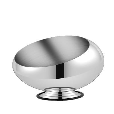 China 201 High Quality Cheap Price Small Round Heatable Tilted Oblique Stainless Steel Bowl for sale