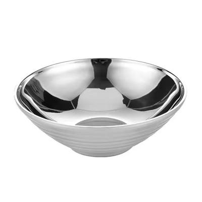 China Metal Serving Bowls Heatable Good Quality 304 Stainless Steel Salad Bowl For Kitchenware for sale