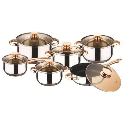 China Contemporary Factory Household Cookware Stainless Steel 6 Piece Set Wholesale Kitchenware for sale