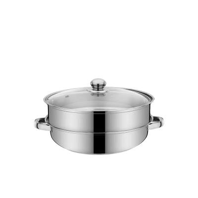 China 410 stainless steel factory sales modern design 410 stainless steel hot pots for kitchen for sale