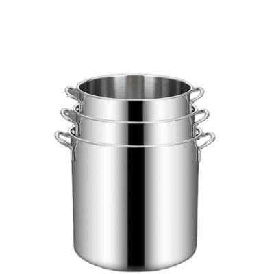 China Contemporary factory wholesale high quality 201 various sizes stainless steel soup bucket for sale