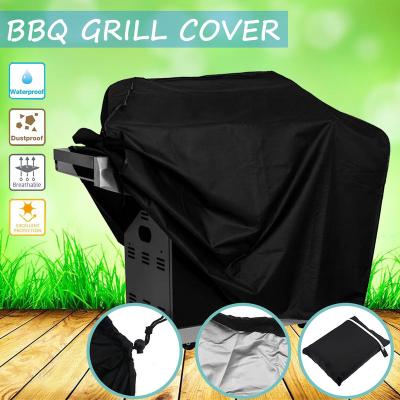 China Adjustable Size 64 Inch Waterproof Heavy Duty Gas BBQ Grill Cover, Weather Resistant Polyester Barbecue Cover for sale