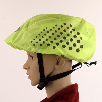 China Reflective Waterproof Dust Proof Polyester Foldable Helmet Rain Cover,Logo Printed Helmet Rain Cover for sale