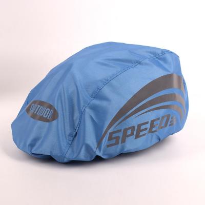 China 15-50 Bicycle Helmet Rain Cover Cycling Helmet Cover Bike Helmet Recycling Protector With Reflective Printing for sale