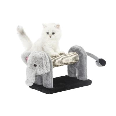 China Custom Training Plush Toy Sisal Cat Scratching Post Logo Lifelike Soft Sisal Cat Scratcher for sale