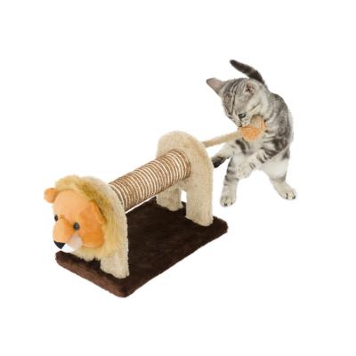 China New Arrival Cats Pet Cartoon Plush Toys Supplies Cute Cat Toys Cat Scratching Post Sisal for sale