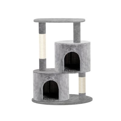 China Luxury Morden Cat Activity Tower Kitty Pet Play House Cat Tree Scratching Tree Condo Kitty Cats Pet Room for sale