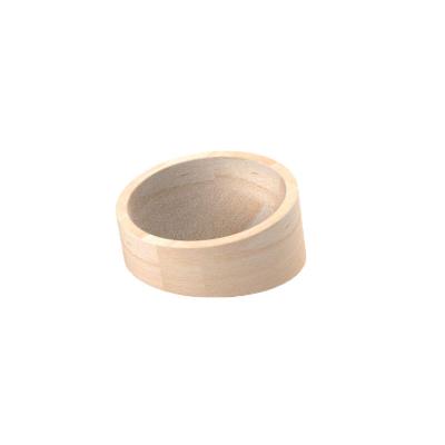 China Viable minimalist design around wooden hamster food bowl hamster feeder for sale