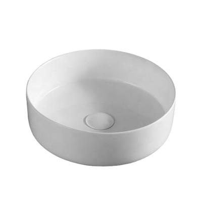 China Customized Durable Cheap White Luxury Logo Round Shape Wash Art Small Basin for sale