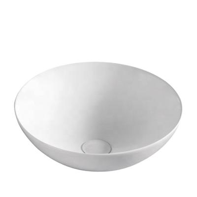 China Modern Cheap Sanitary Round Wash Sink Porcelain White Art Countertop Price Bathroom Ware Countertop Basin for sale