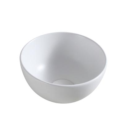 China EUROPEAN Wholesale Cheap Price Small Size Round Counter Top Basins Ceramic Bathroom Sinks For Factory for sale